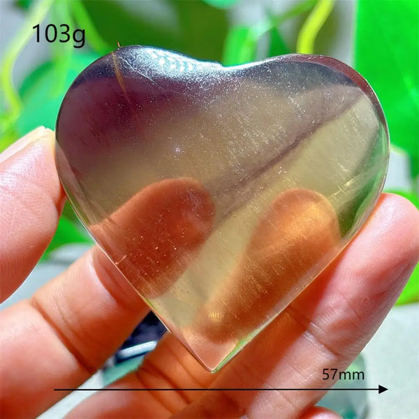 Rainbow Fluorite Heart-ToShay.org