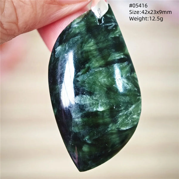 Green Seraphinite Pendant-ToShay.org