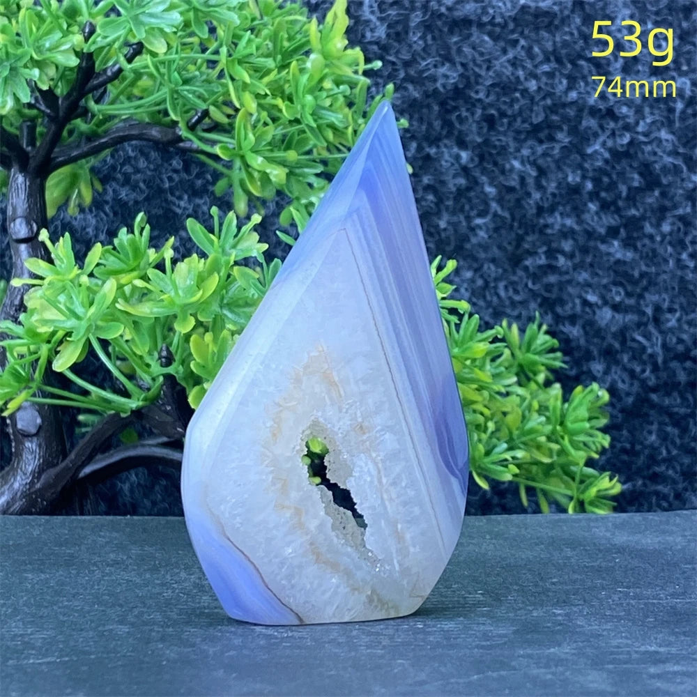 Blue Lace Agate Torch-ToShay.org