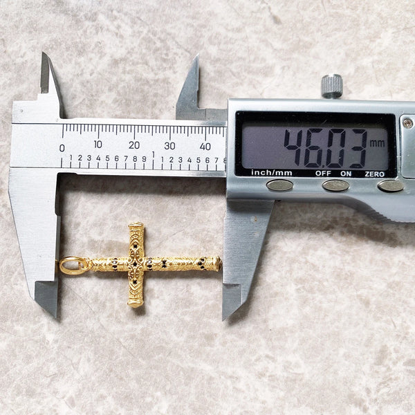 Gold Jewel Cross Pendant-ToShay.org