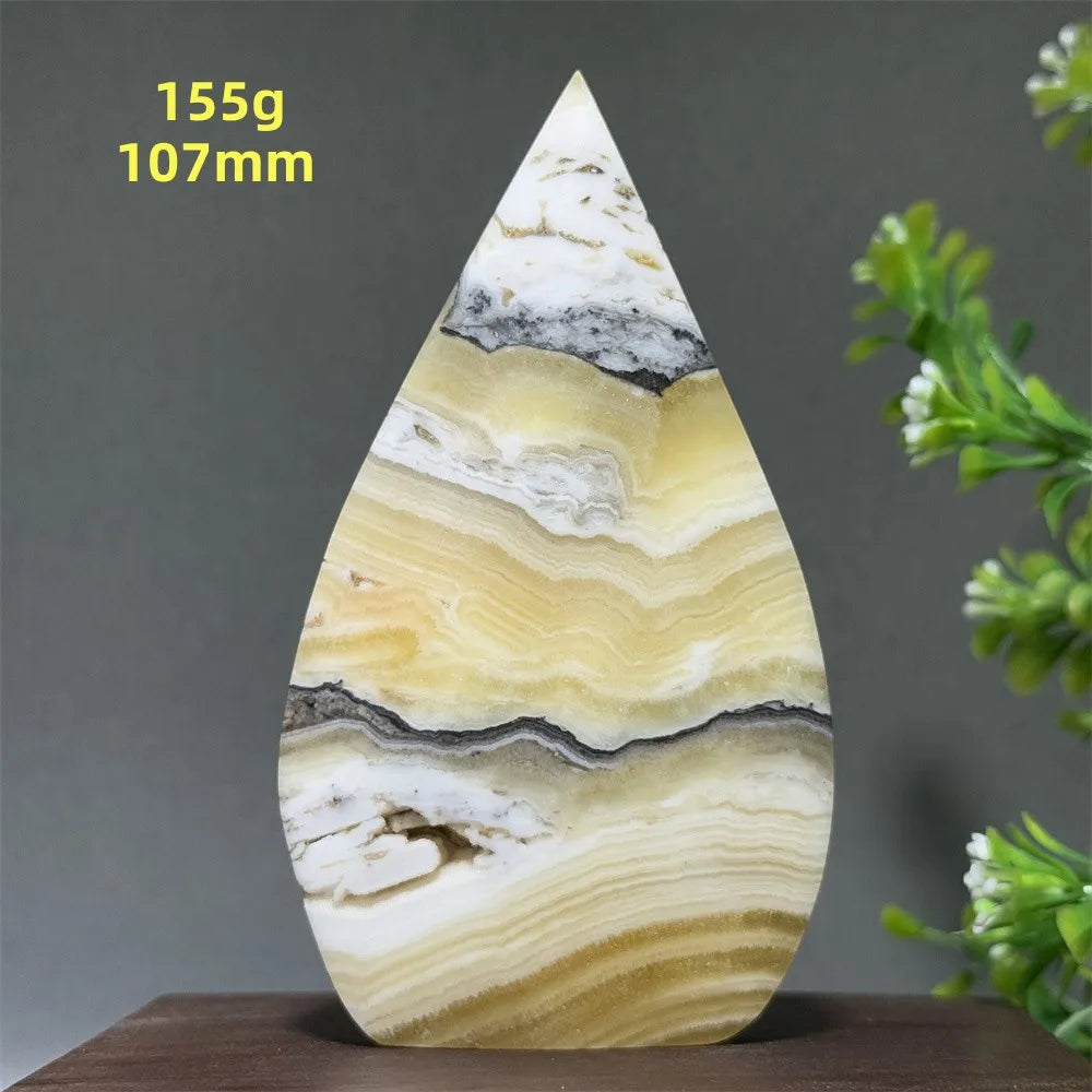 Grey Striped Agate Torch-ToShay.org