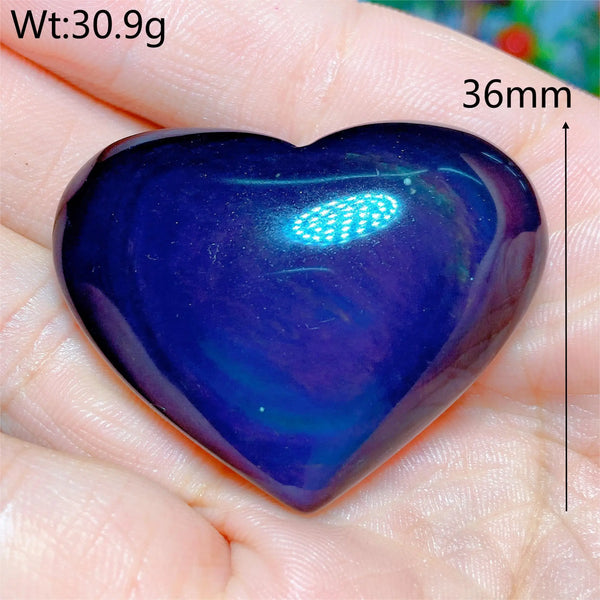 Rainbow Obsidian Heart-ToShay.org