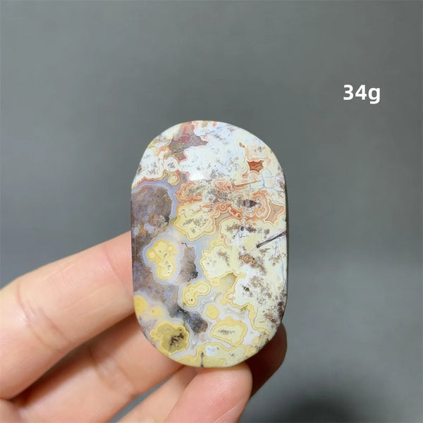 Red Agate Palm Stone-ToShay.org