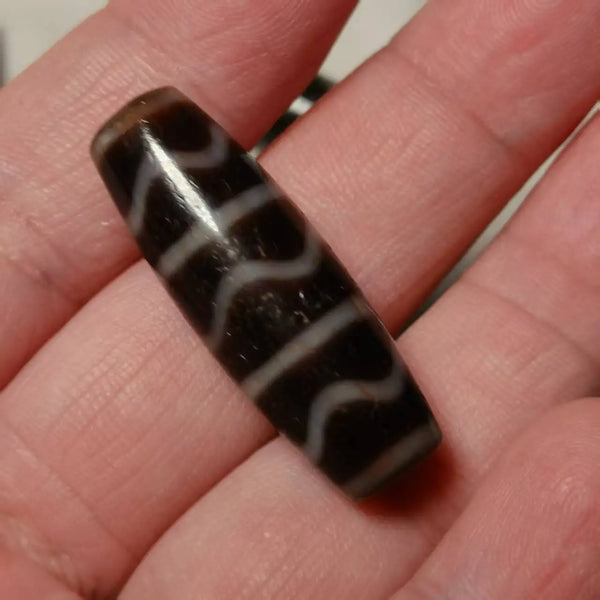 Tibetan Tiger Tooth Dzi Bead-ToShay.org