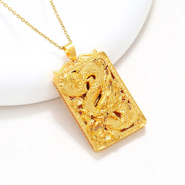 Gold Dragon Pendant-ToShay.org