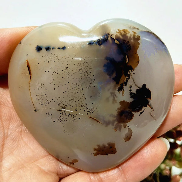 Yellow Moss Agate Heart-ToShay.org