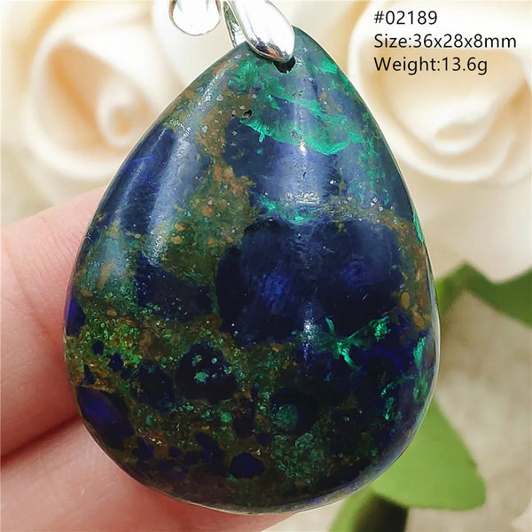 Blue Azulite Pendant-ToShay.org
