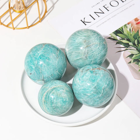 Blue Amazonite Crystal Ball-ToShay.org