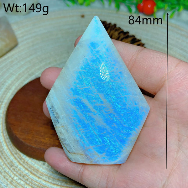 Blue Flash Moonstone Diamond-ToShay.org