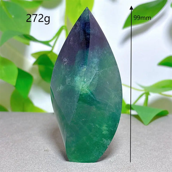 Green Fluorite Flame Stone-ToShay.org