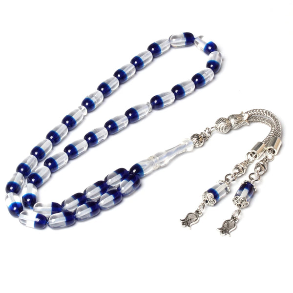 Clear Cylinder Prayer Beads-ToShay.org