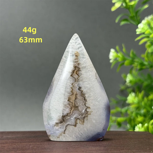 Blue Agate Geode Torch-ToShay.org