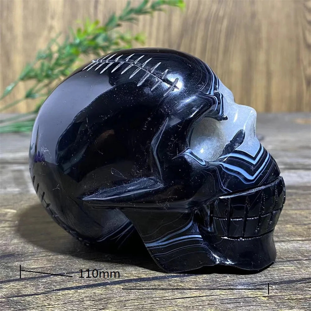 Black Agate Skull-ToShay.org