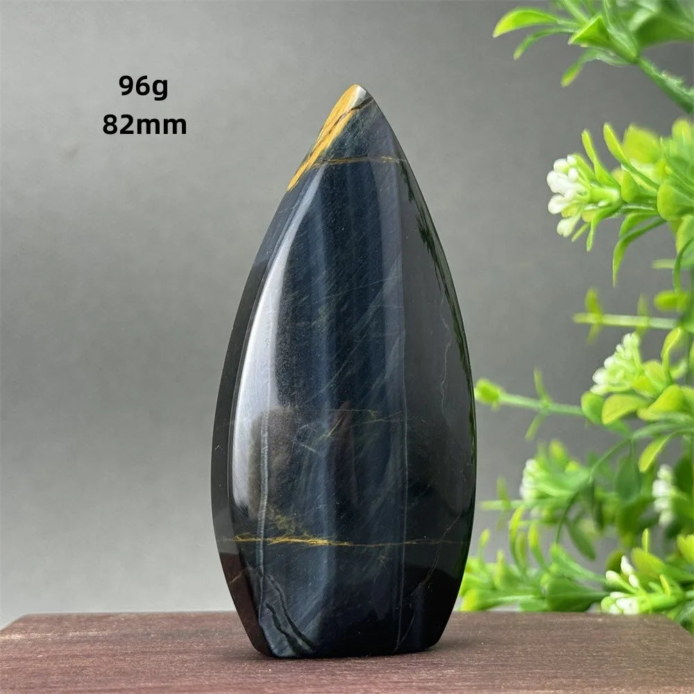 Blue Tiger Eye Stone Torch-ToShay.org