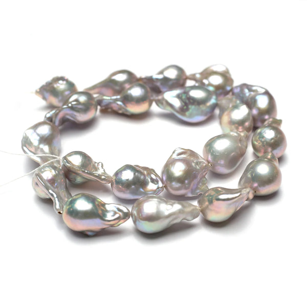 Grey Baroque Pearl Beads-ToShay.org