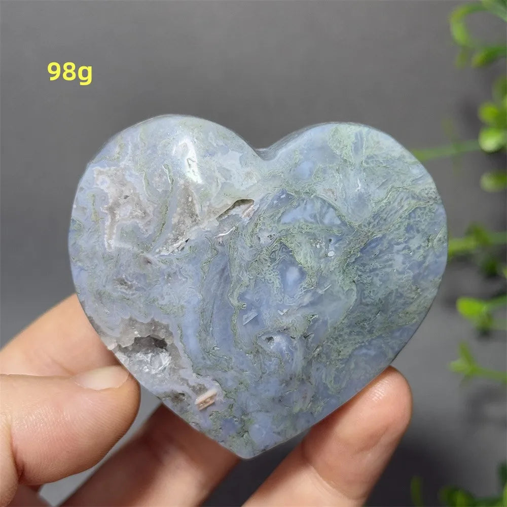 Green Moss Agate Heart-ToShay.org