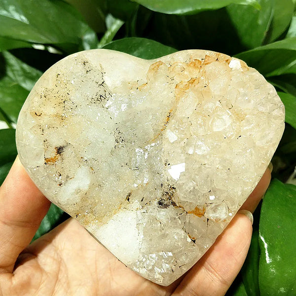 Yellow Crystal Druzy Heart-ToShay.org