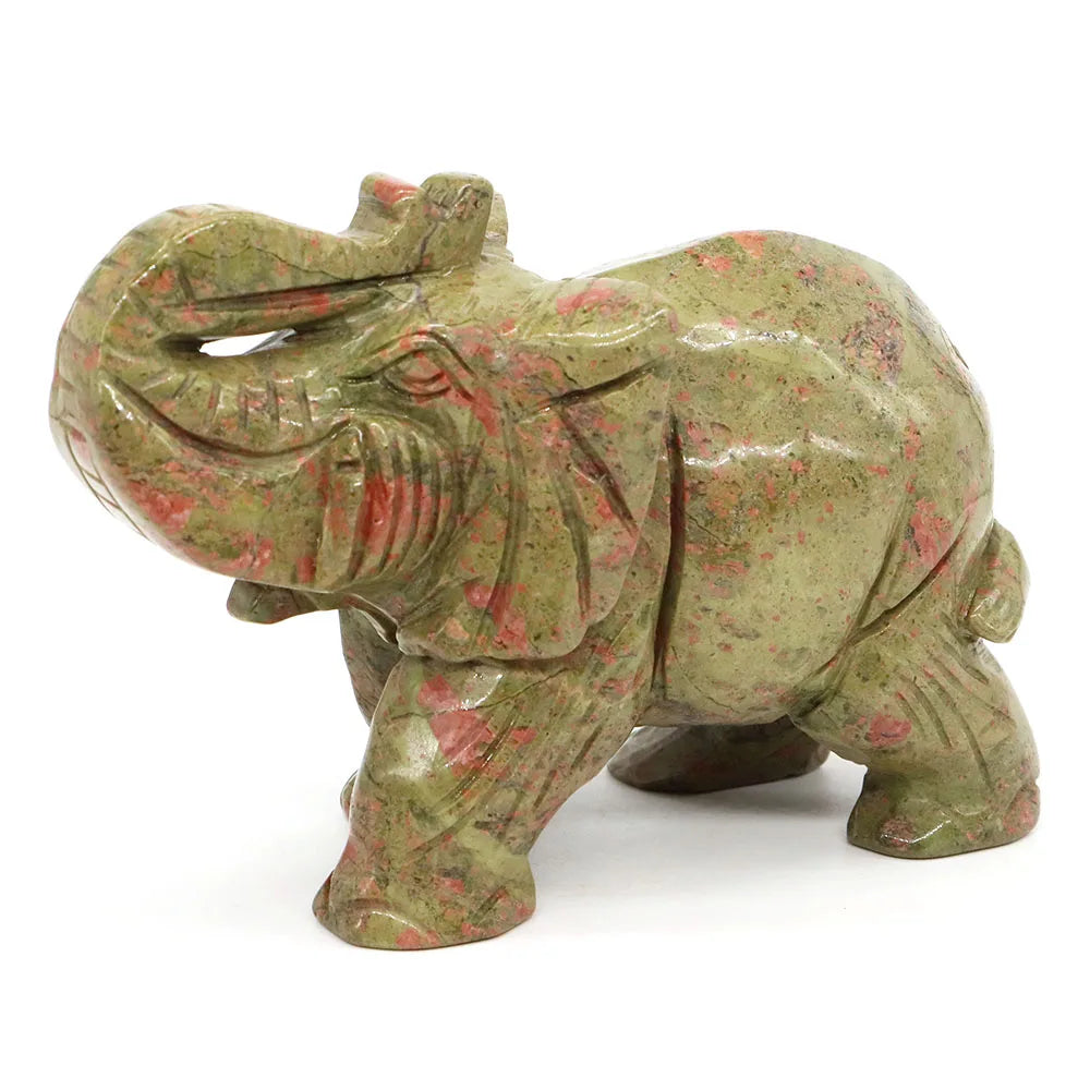 Green Unakite Elephant-ToShay.org