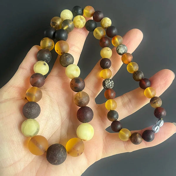 Yellow Amber Necklace-ToShay.org