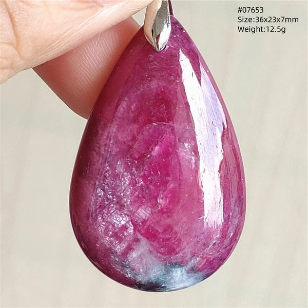 Red Ruby Zoisite Pendant-ToShay.org