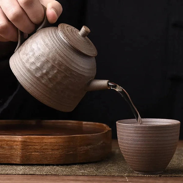 Coarse Pottery Teapot-ToShay.org