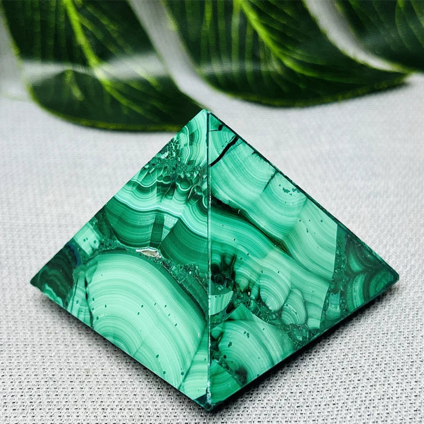 Green Malachite Pyramid-ToShay.org