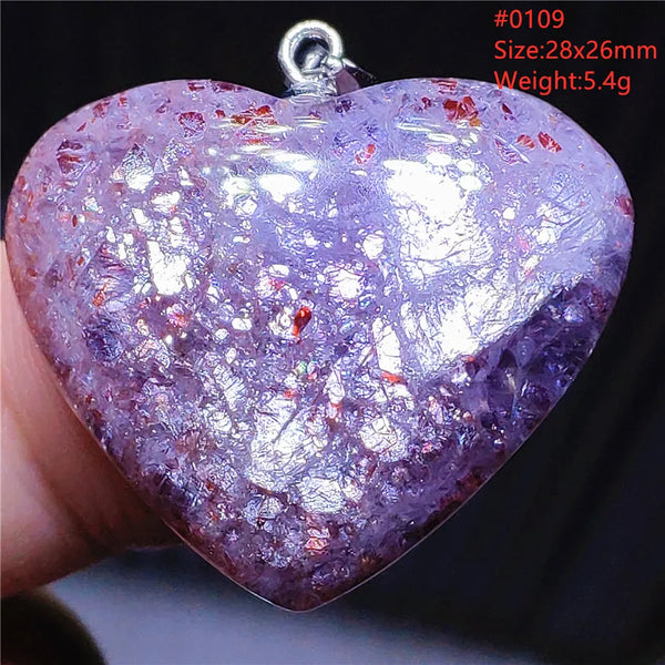 Blue Blood Red Lolite Pendant-ToShay.org