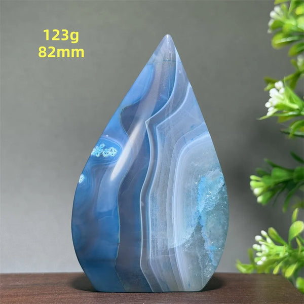 Blue Agate Torch-ToShay.org