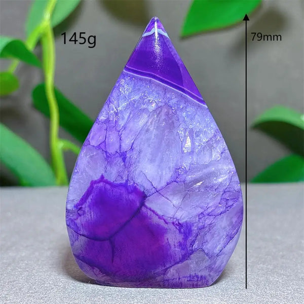 Violet Striped Agate Flame-ToShay.org