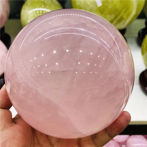 Pink Rose Quartz Crystal Ball-ToShay.org