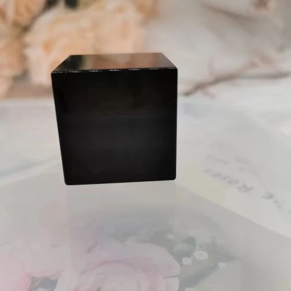 Black Obsidian Crystal Cube-ToShay.org