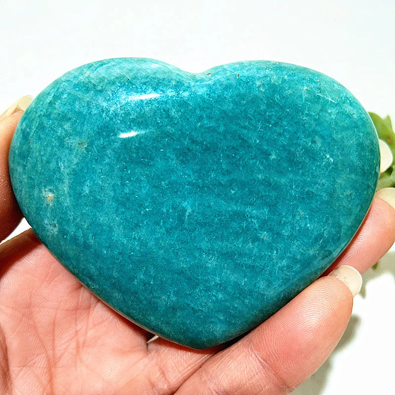 Blue Amazonite Stone Heart-ToShay.org