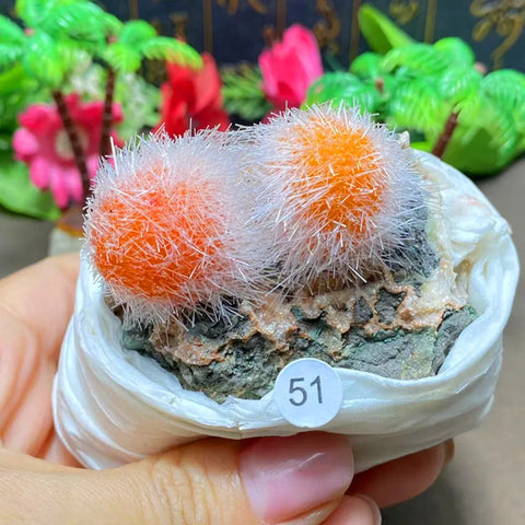 Orange Zeolite Mineral Crystal-ToShay.org
