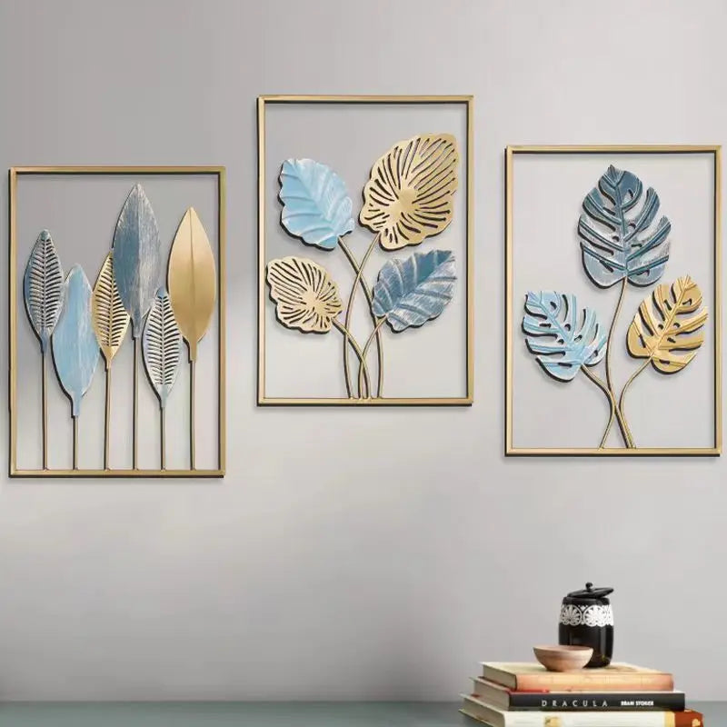 Wrought Iron Leaf Wall Art-ToShay.org