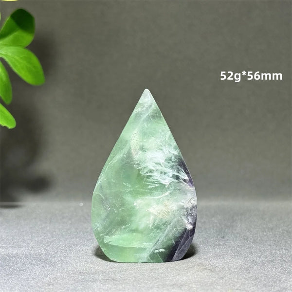 Green Feather Fluorite Torch-ToShay.org