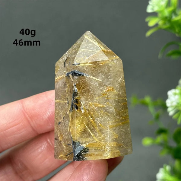 Gold Red Hair Crystal Point-ToShay.org