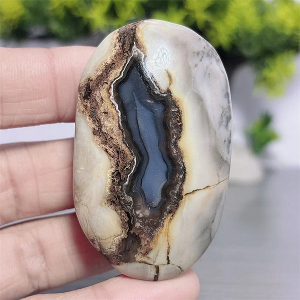 Fire Agate Palm Stone-ToShay.org