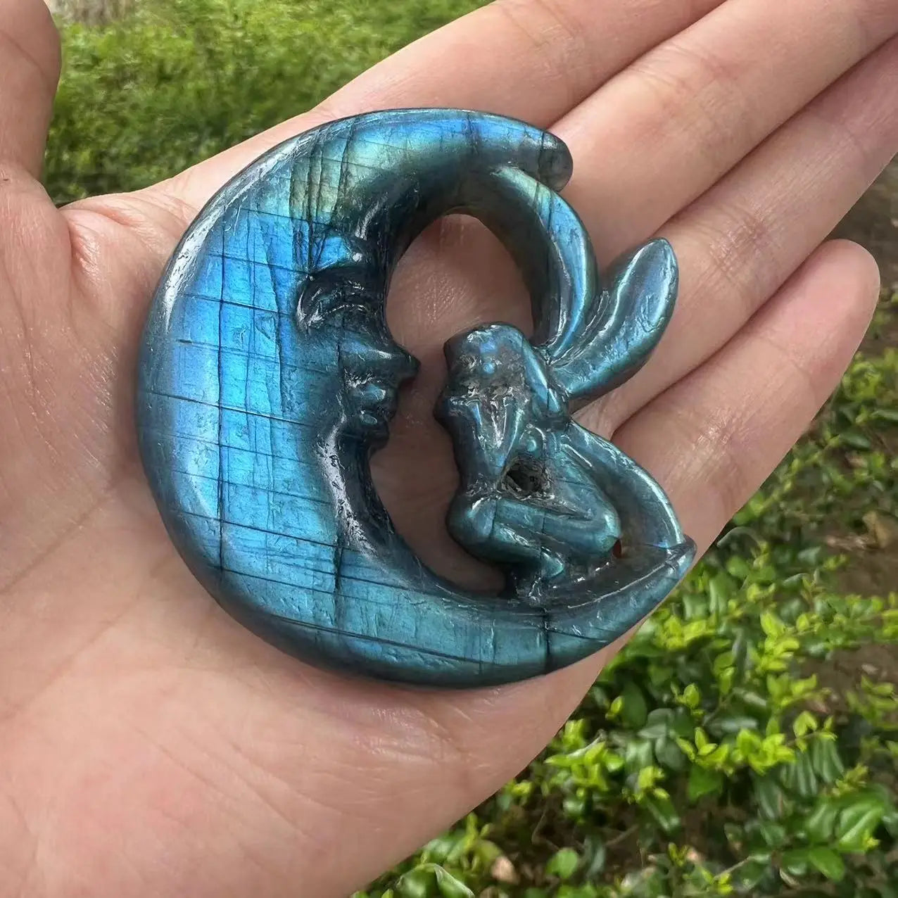 Blue Labradorite Moon Fairy-ToShay.org