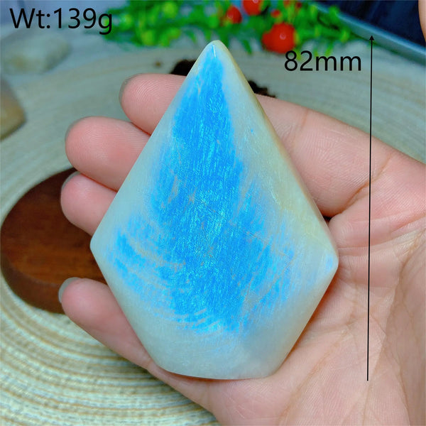 Blue Flash Moonstone Diamond-ToShay.org