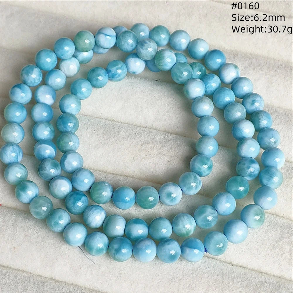 Blue Larimar Bead Bracelet-ToShay.org