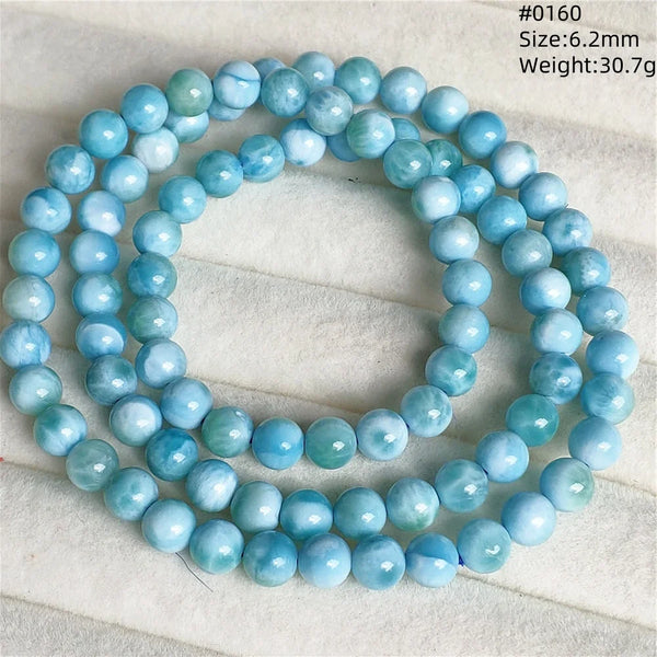 Blue Larimar Bead Bracelet-ToShay.org