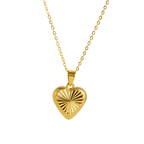 Gold Heart Pendant-ToShay.org