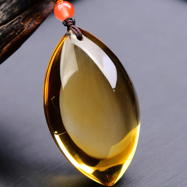 Yellow Citrine Quartz Pendant-ToShay.org