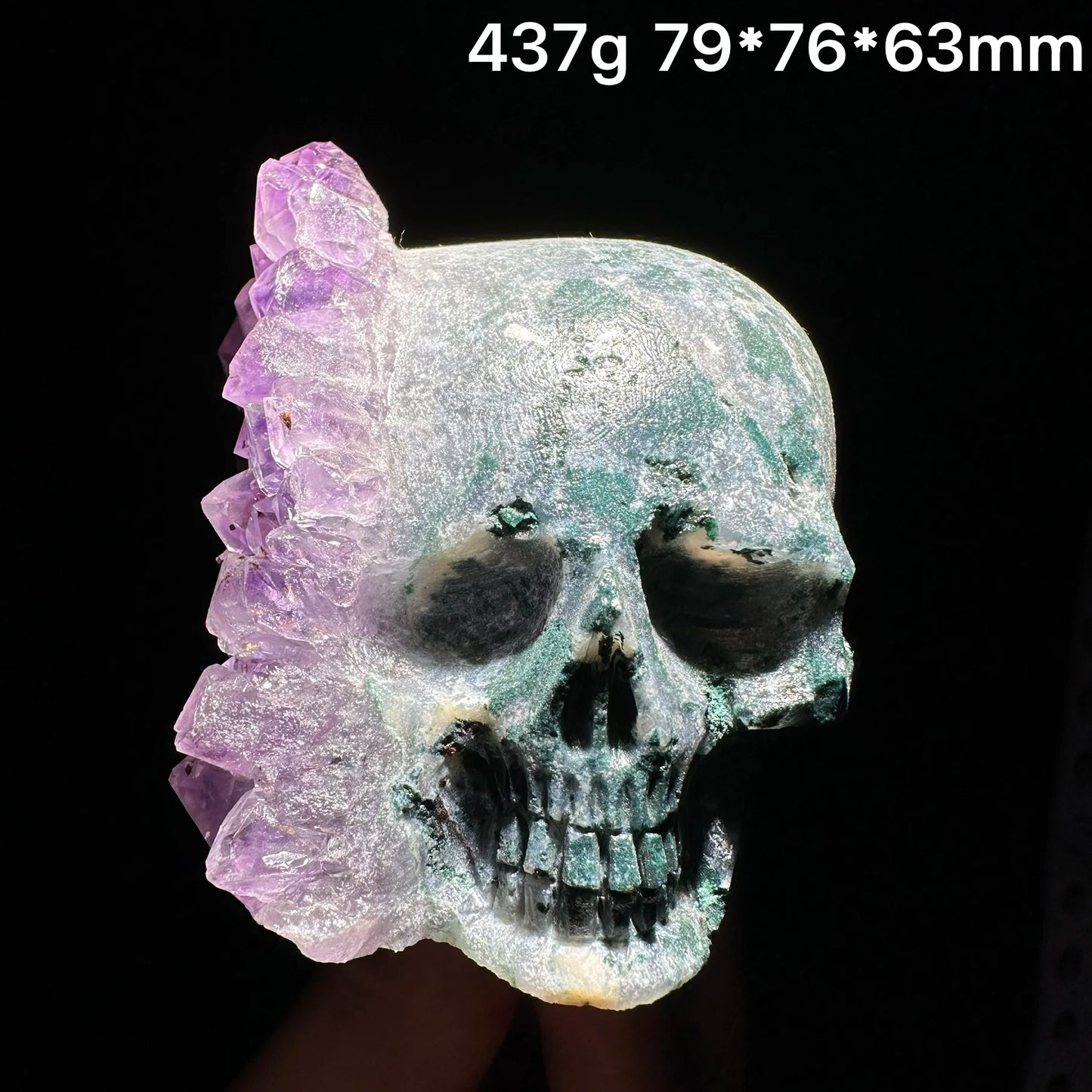 Purple Amethyst Skull Cluster-ToShay.org