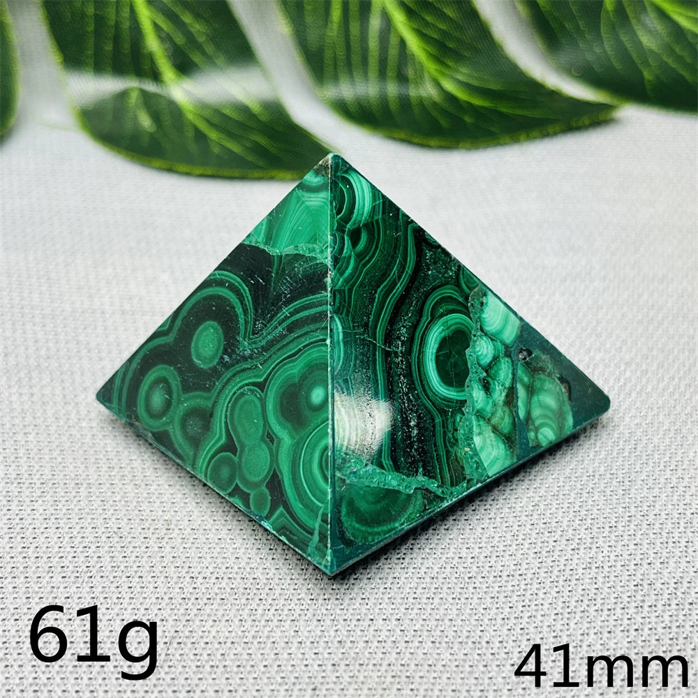Green Malachite Pyramid-ToShay.org