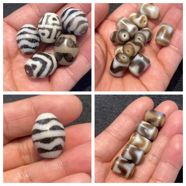 Tibetan Agate Eye Dzi beads-ToShay.org