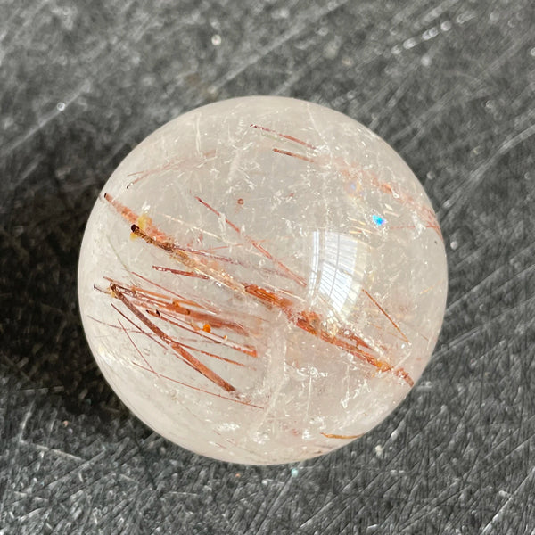 Gold Rutilated Quartz Ball-ToShay.org