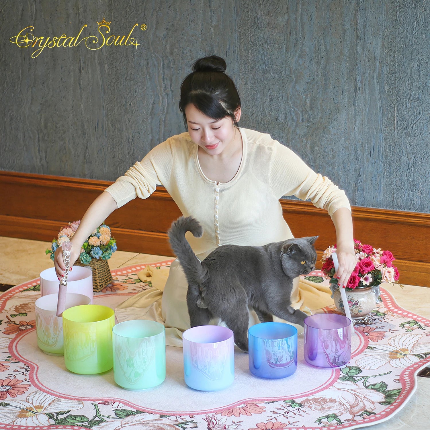 Mixed Crystal Singing Bowls-ToShay.org