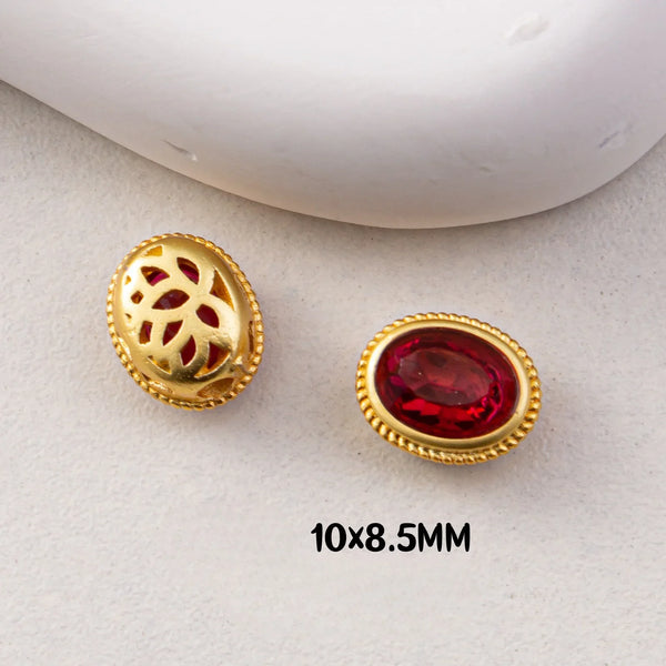 Gold Ruby Beads-ToShay.org