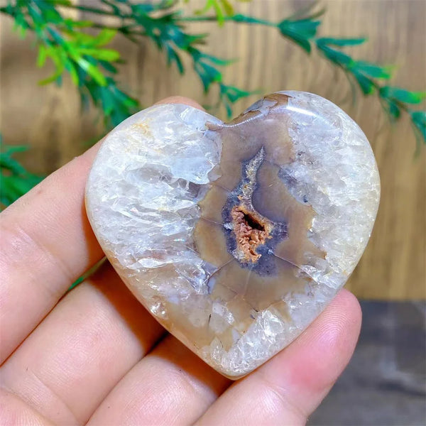 Red Agate Geode Heart-ToShay.org